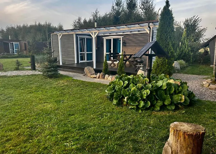 Feriehus Wilcza Chatka Na Kaszubach,Niedaleko Stoku Koszalkowo,Kominek,Balia